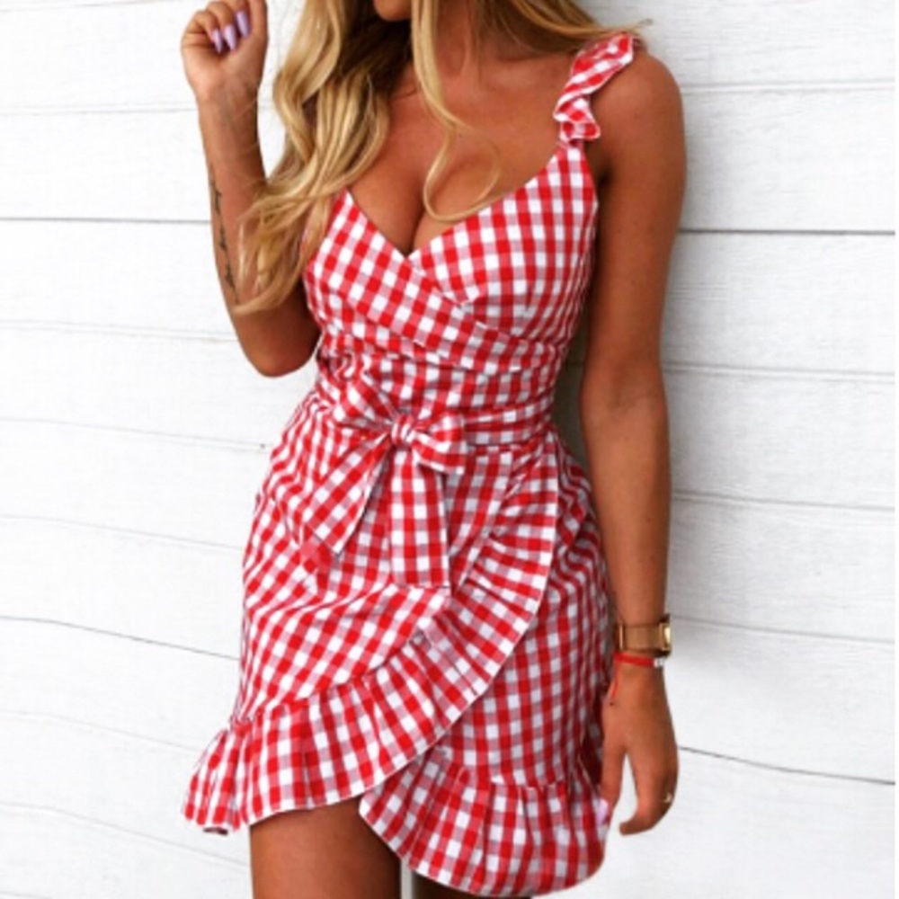 Linsey Gingham Women Dress